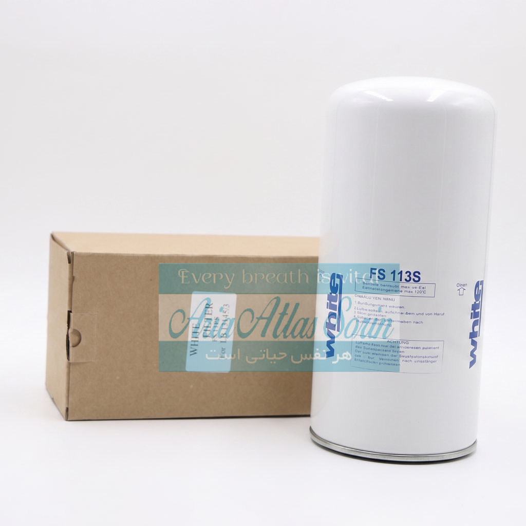 فیلتر سپراتور سفید رنگ White مخصوص جداسازی روغن از هوای فشرده