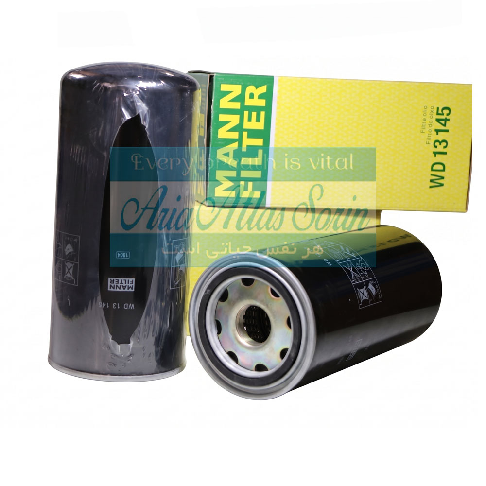 فیلتر روغن مشکی برند MANN FILTER مخصوص تجهیزات صنعتی