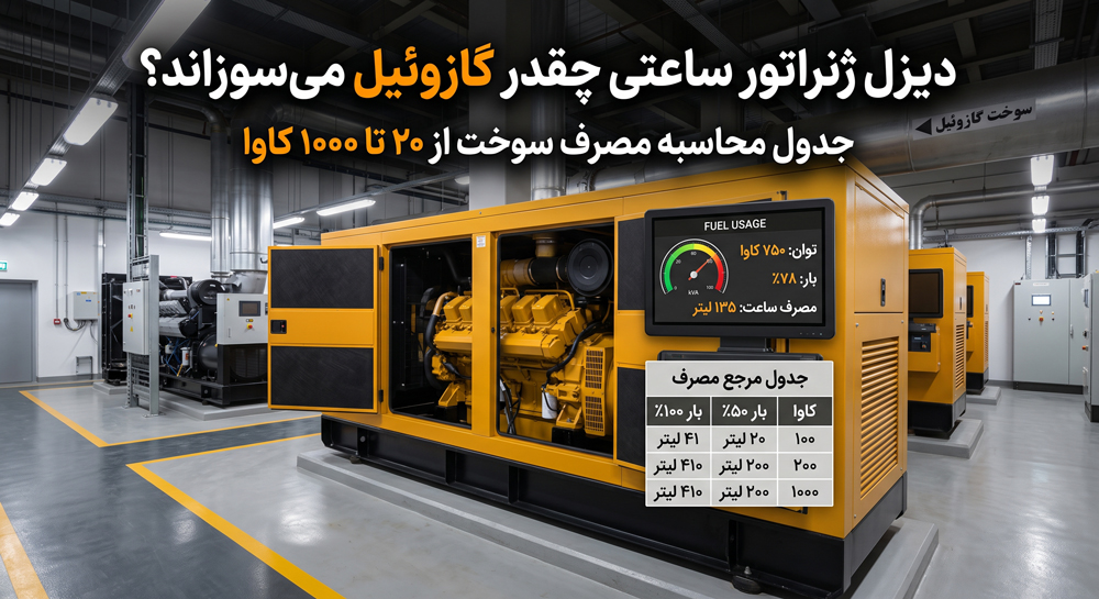 مصرف سوخت دیزل ژنراتور